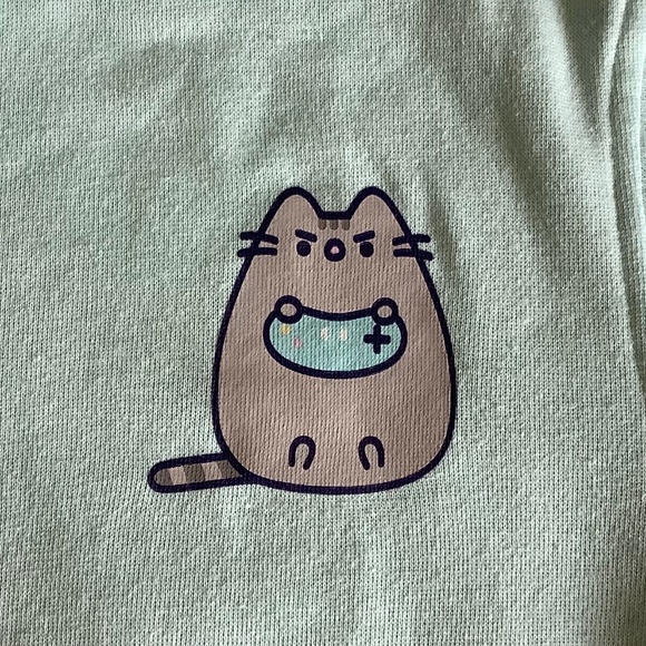 Pusheen the Cat Mint Green full zip hoodie sweatshirt XS - Picture 3 of 8